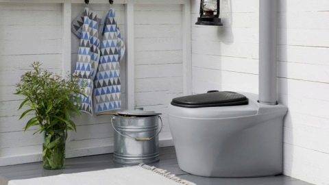 Финский торфяной туалет экоматик для дачи