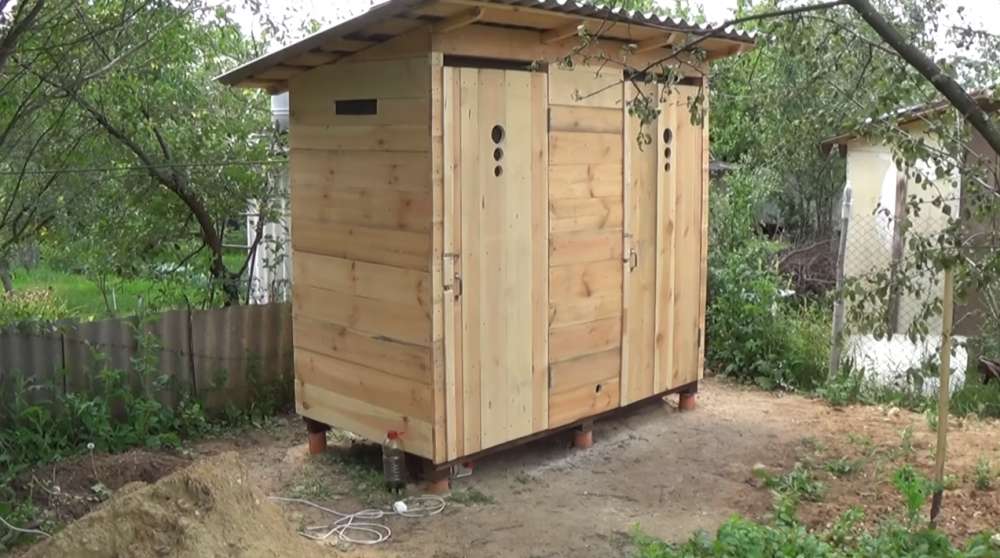 Чертеж дачного туалета — популярные схемы строительства
