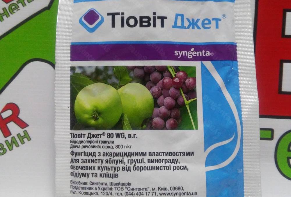 Применение препарата тиовит джет для винограда