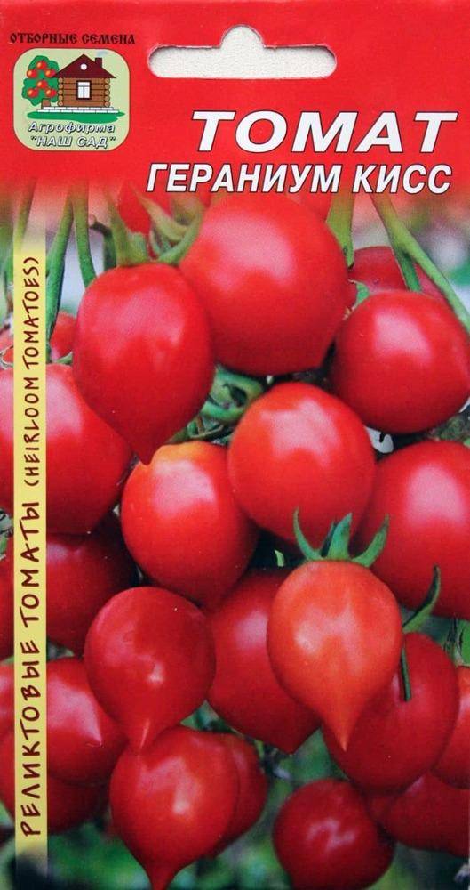 Томат поцелуй герани (geranium kiss): характеристика и описание сорта картофельный лист, отзывы об урожайности помидоров,