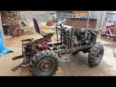 Самодельный мини-трактор (54 фото): как сделать его своими руками  из грузового мотороллера и из оки по чертежам? как собрать из луаза?