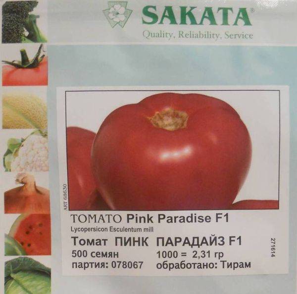 Гибридный сорт от японских селекционеров — томат «пинк парадайз f1»