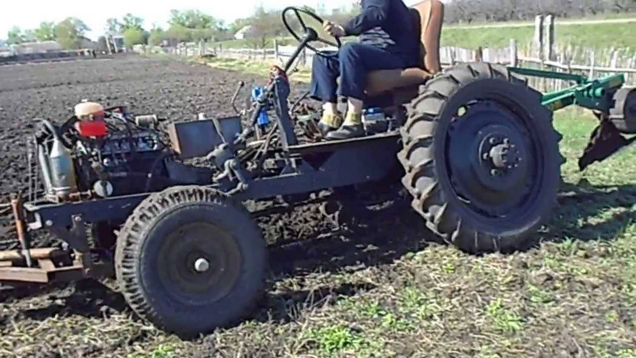 Самодельный мини-трактор (54 фото): как сделать его своими руками  из грузового мотороллера и из оки по чертежам? как собрать из луаза?