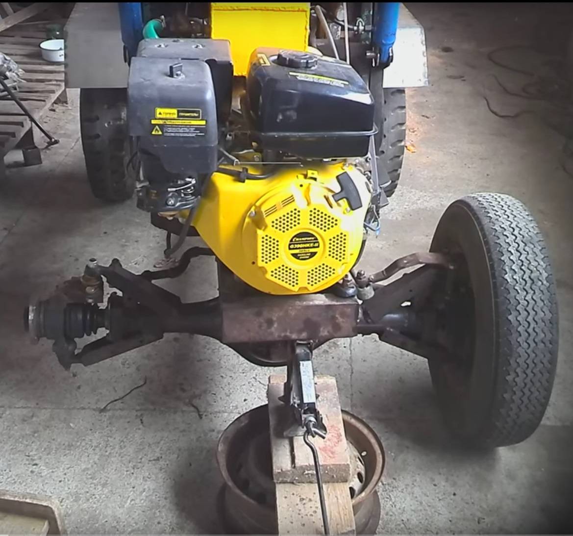Как сделать мини-трактор из мотоблока?